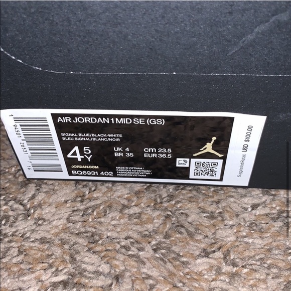 Air Jordan 1 MID SE 'SIGNAL BLUE' - Picture 9 of 9